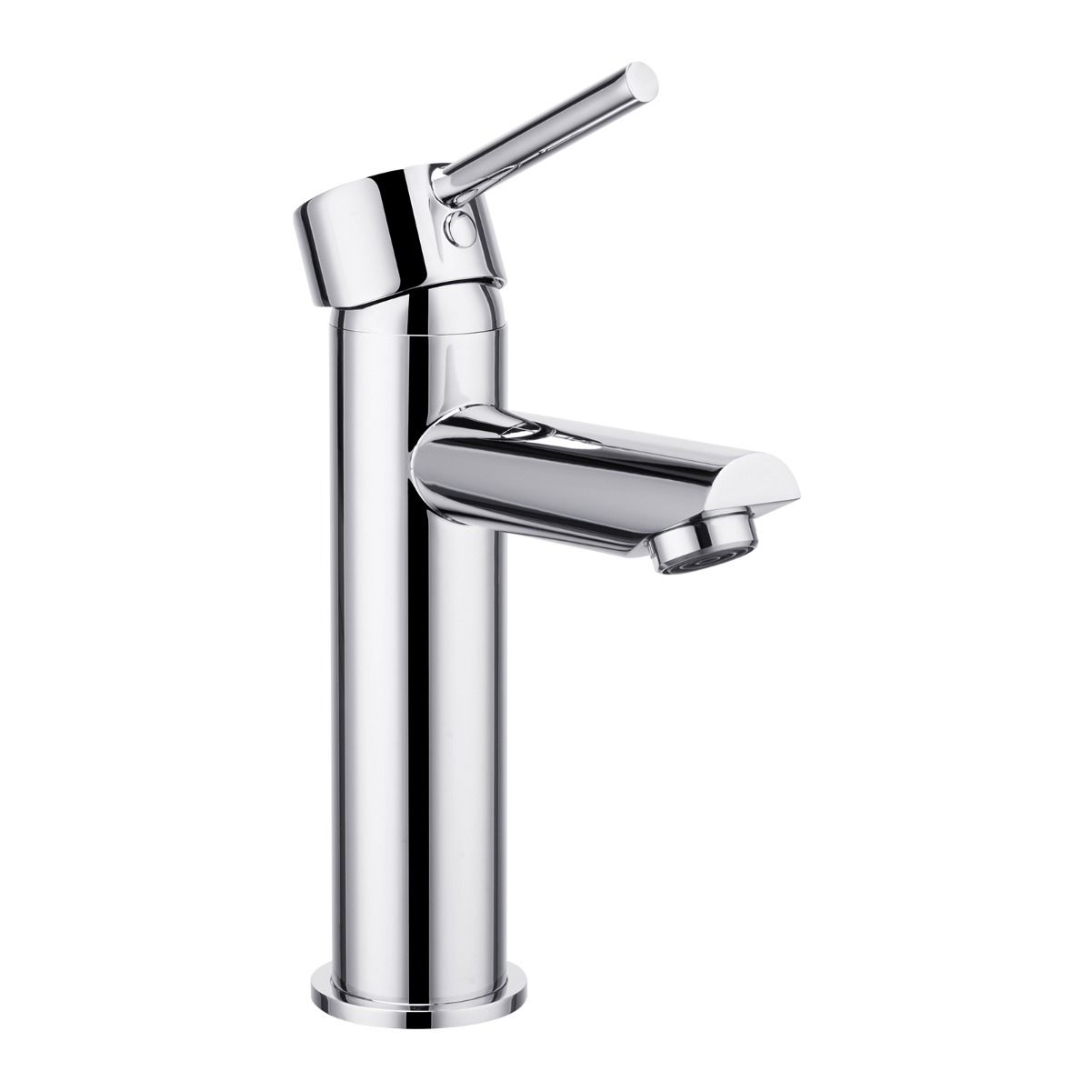 Hot Sale! LUCID PIN Series Round Chrome Tall Basin Mixer for Bathroom