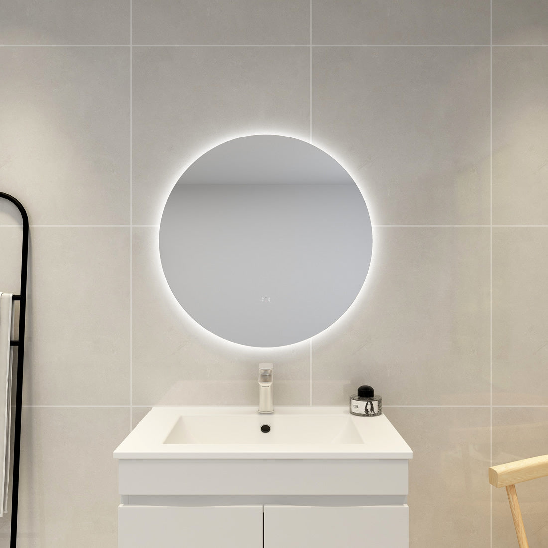 Hot Sale! Poseidon LED Backlit Round Mirror in 600/700/800/900 Sizes