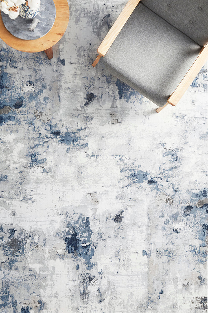 Hot Sale! Navy Emotion 33 Luxury Polyester Power - Loomed Rug for Contemporary Homes