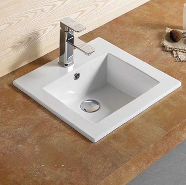 Square 410x410x175 Poseidon Insert Basin with Stylish Design