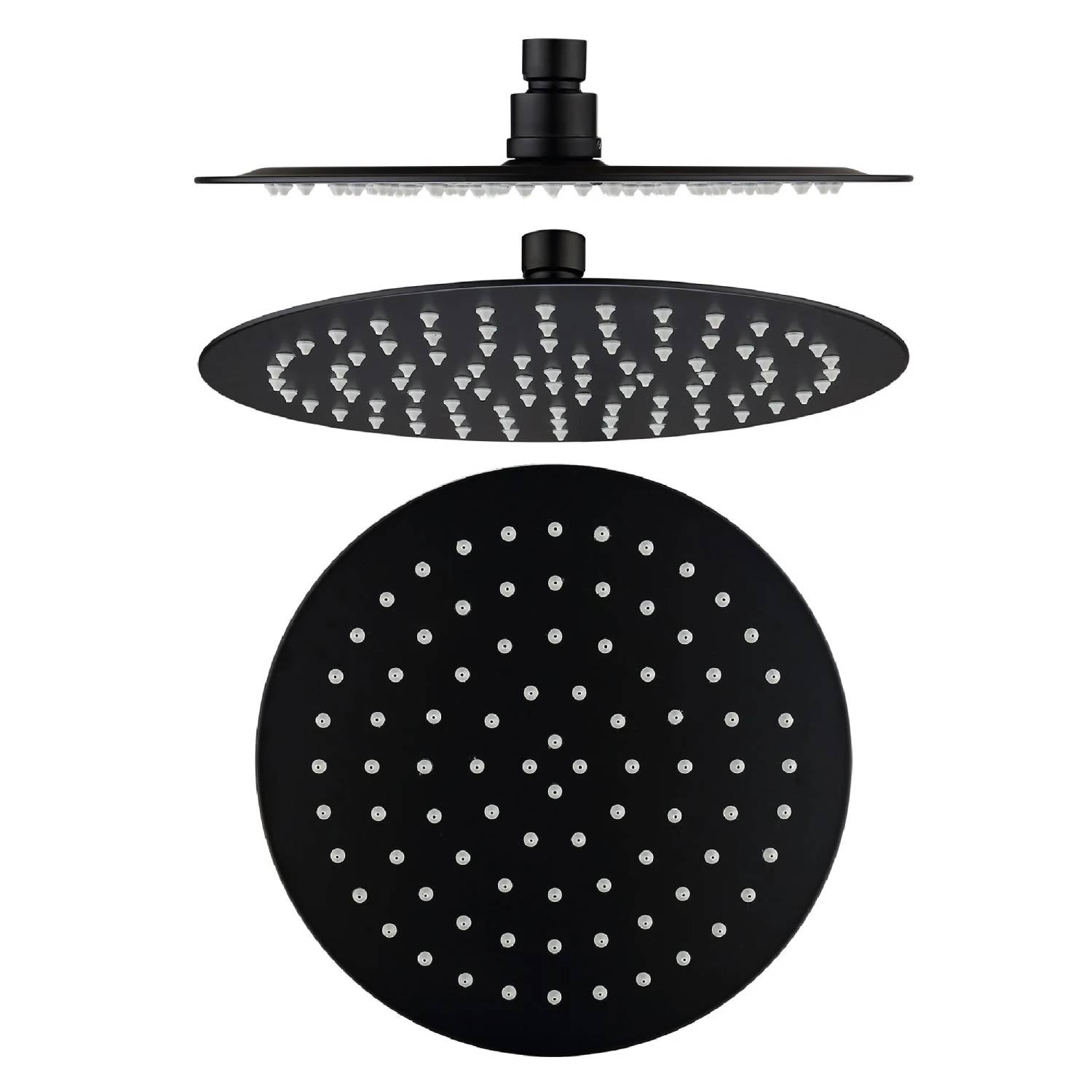 Hot Sale! 200mm Black Mica Bathroom Shower Head for a Luxurious Shower Experience