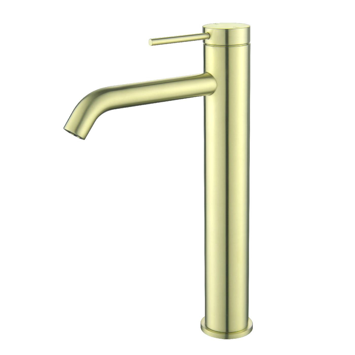 French Gold Mica Tall Bathroom Basin Mixer - A Luxury and Functional Choice