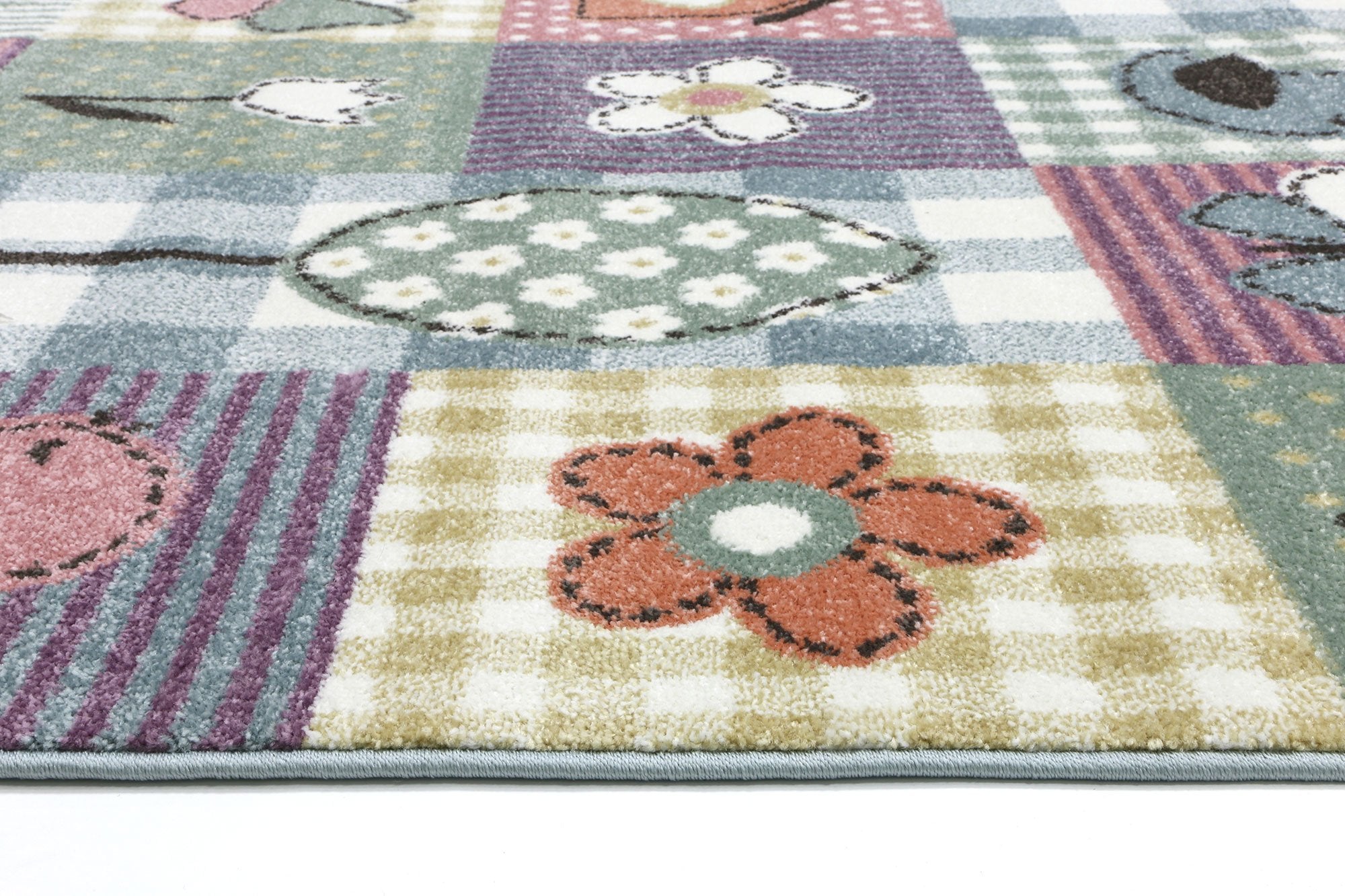 Nova Polypropylene Multi Patch Rug for Kids from Turkey