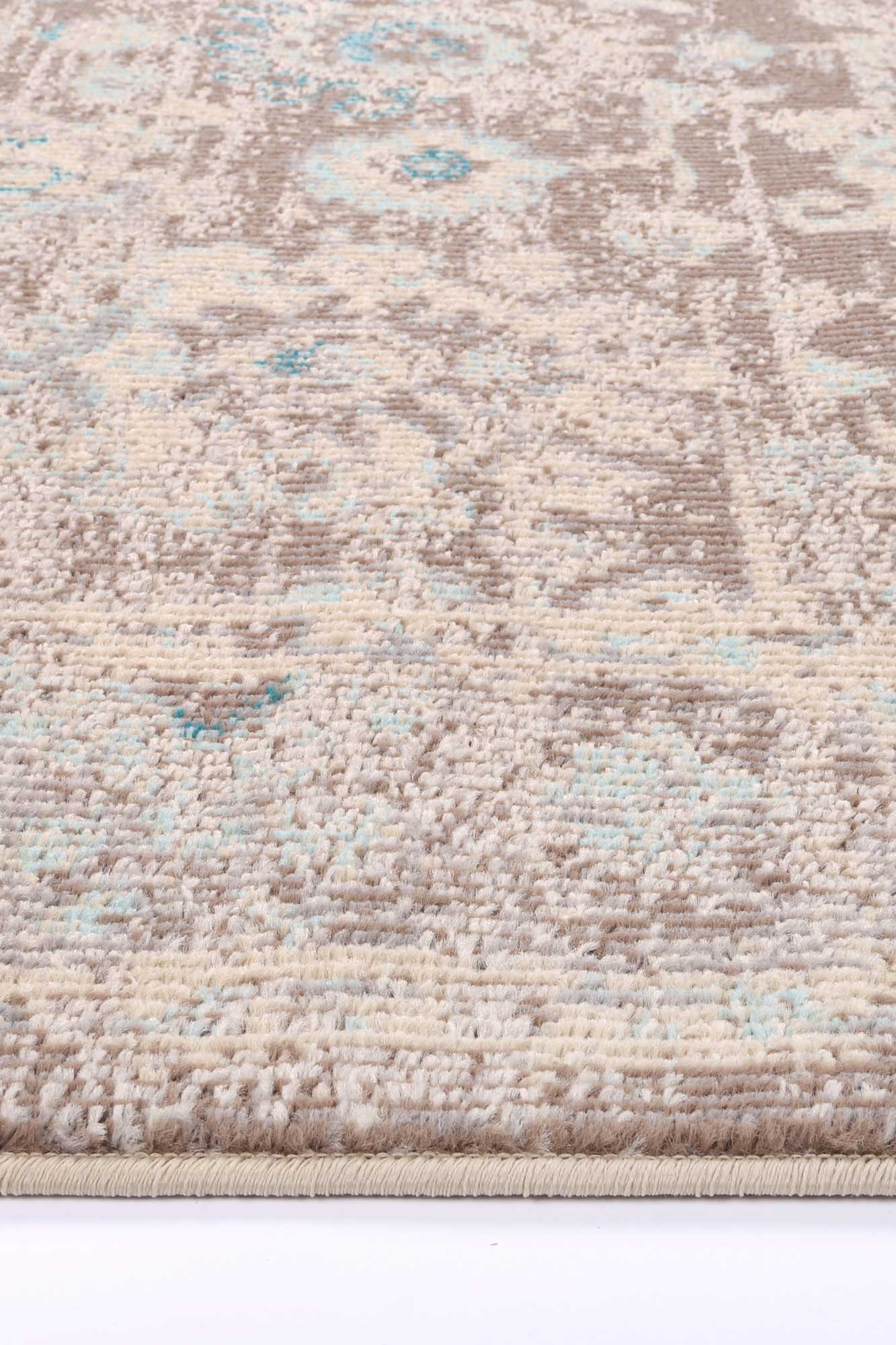 Exclusive Offer! Micah Floral Rug in Grey and Sky Blue Shades