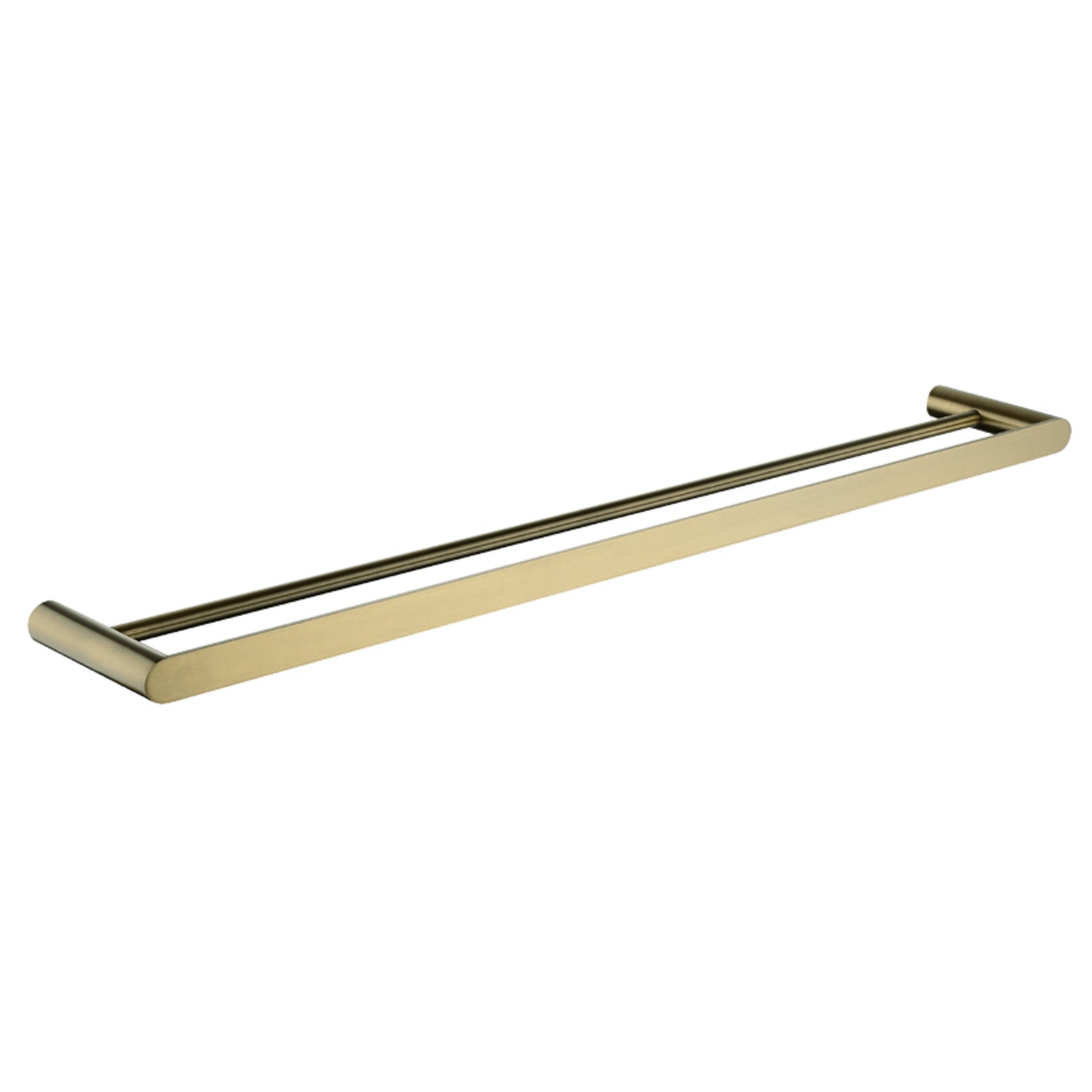 Esperia 800mm Brushed Yellow Gold Double Towel Rail - A Classic Bathroom Essential at Low Price