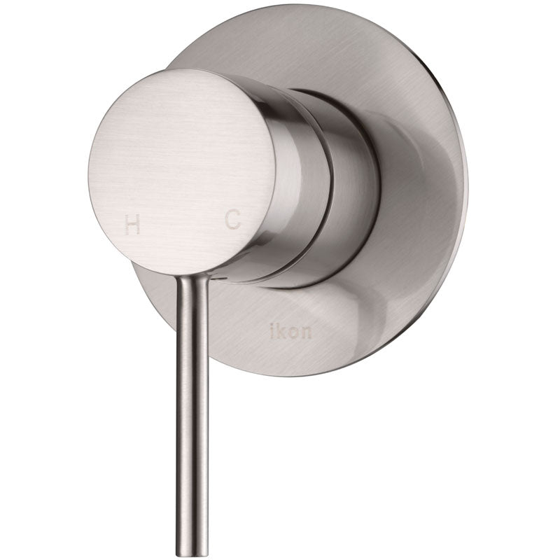 Stylish Brushed Nickel HALI Wall - Mounted Mixer with Pin Lever