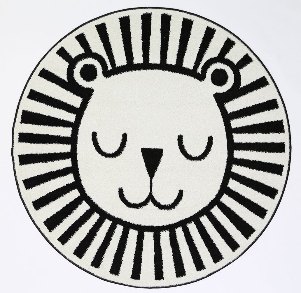 Lion Kids Round Rug