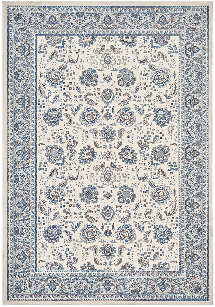 Elegant Cream Melody Nain Wool Rug for Modern Homes