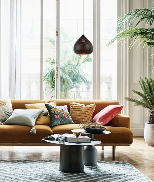 Hot Deal! Bohemian Style Black Ellipse Interior Single Pendant Light - Marrakesh Design