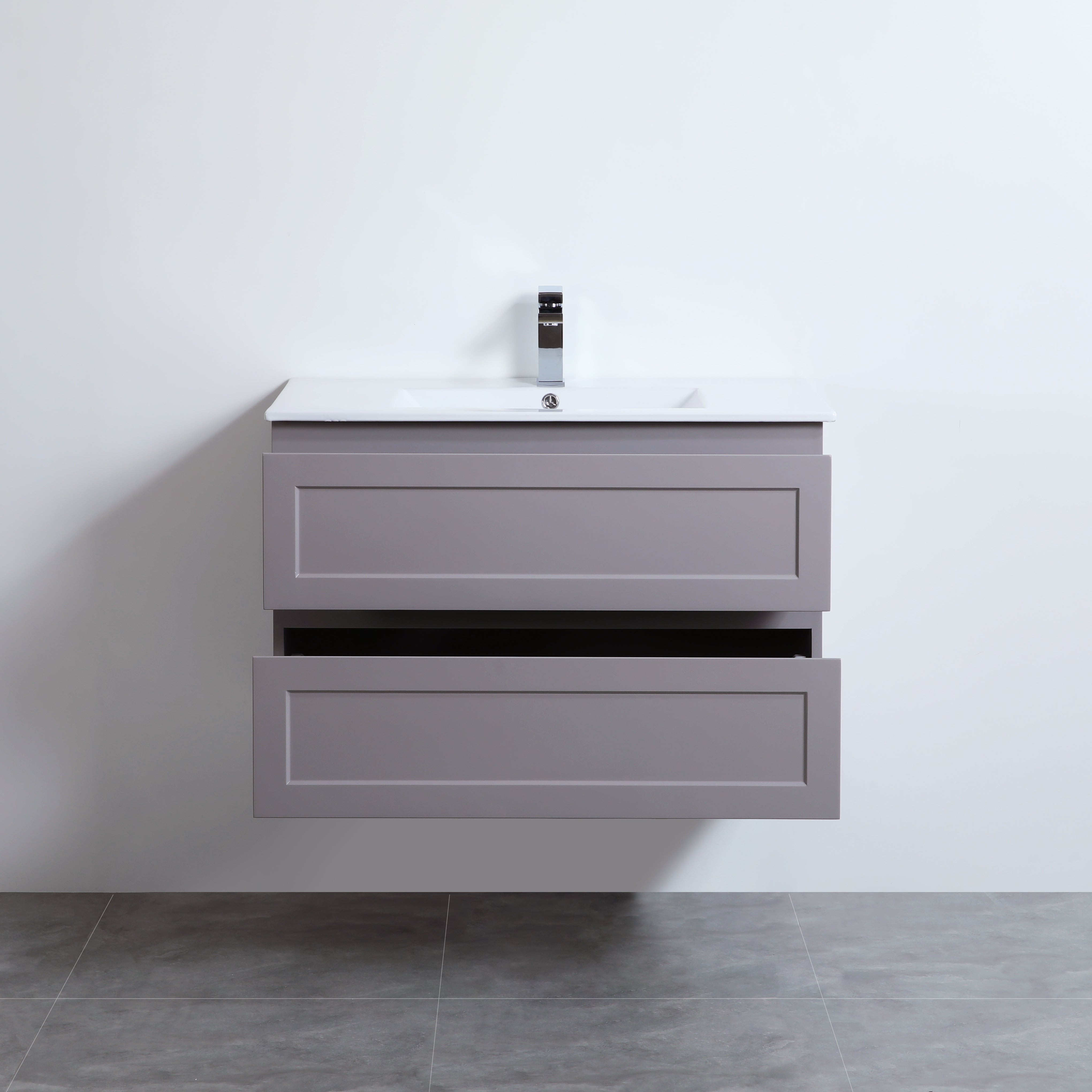 900mm Matte Grey Fremantle Wall - Hung PVC Vanity Cabinet