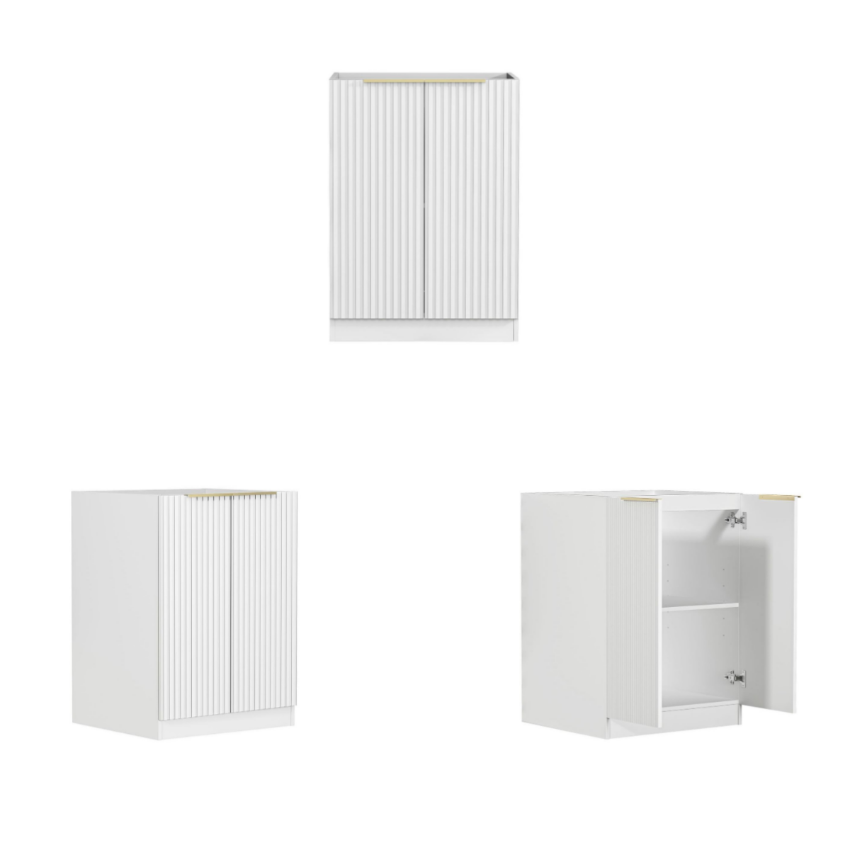 Hot Deal! Noosa Style B White Laundry Cabinet Set 1715x600x2100