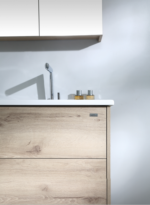 GARGANO 750mm Wood Grain Wall-Hung Vanity - Stylish & Functional