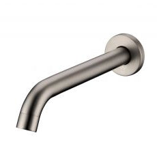 Hot Sale! LUCID PIN Round Brushed Nickel Wall Spout for Bathtub and Basin