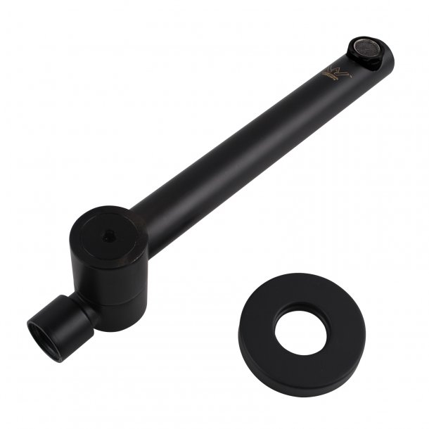 Matte Black 180° Swivel Round Bathtub/Basin Wall Spout by LUCID