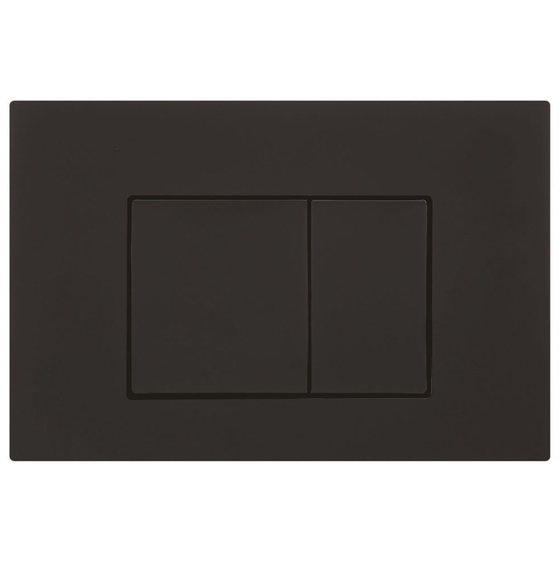 Mercio R&T Square Flush Plate in Elegant Black - Modern & Functional