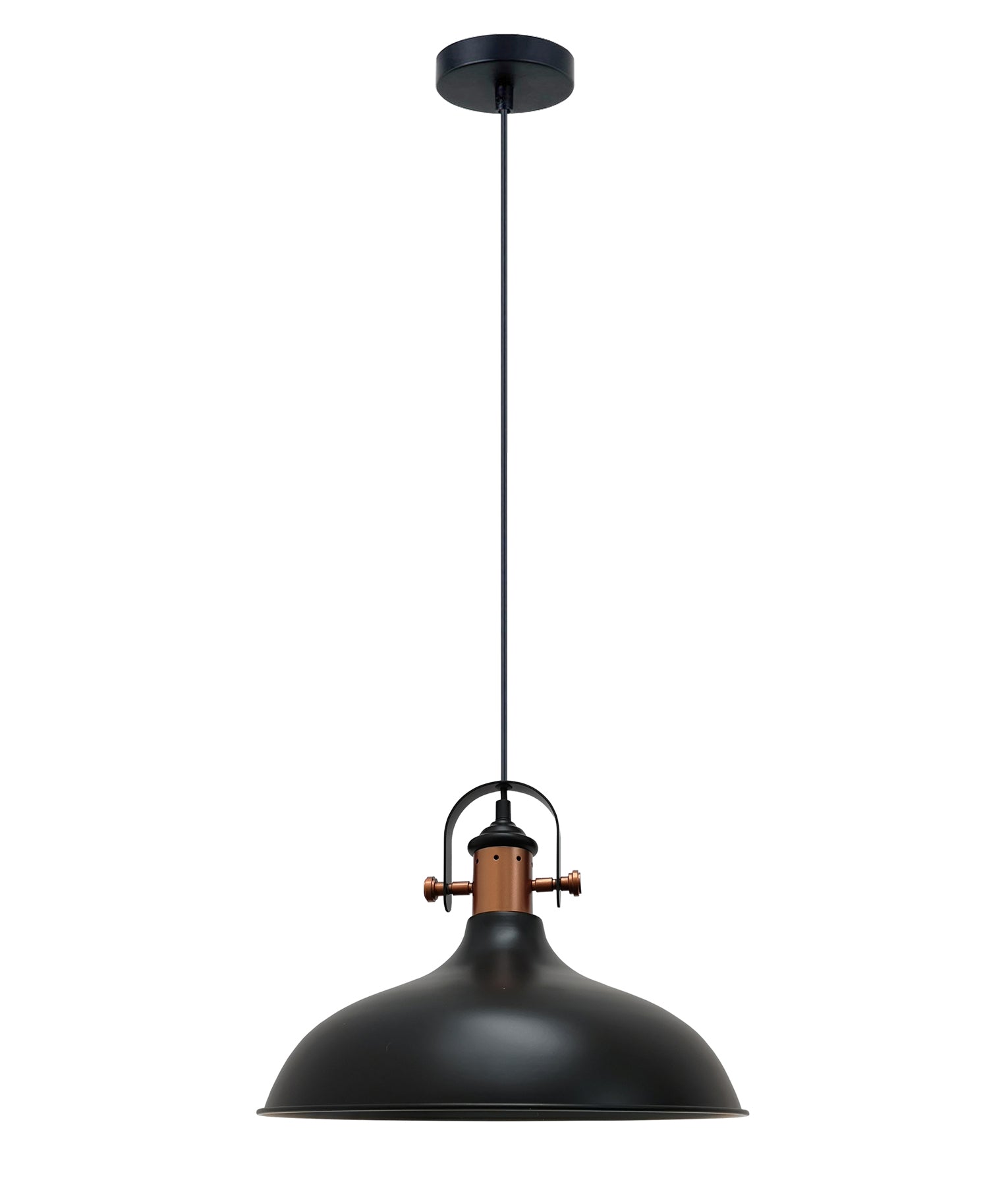 Hot Sale! Scandinavian Industrial Copper-Plated Dome-Shaped Interior Single Pendant Lights
