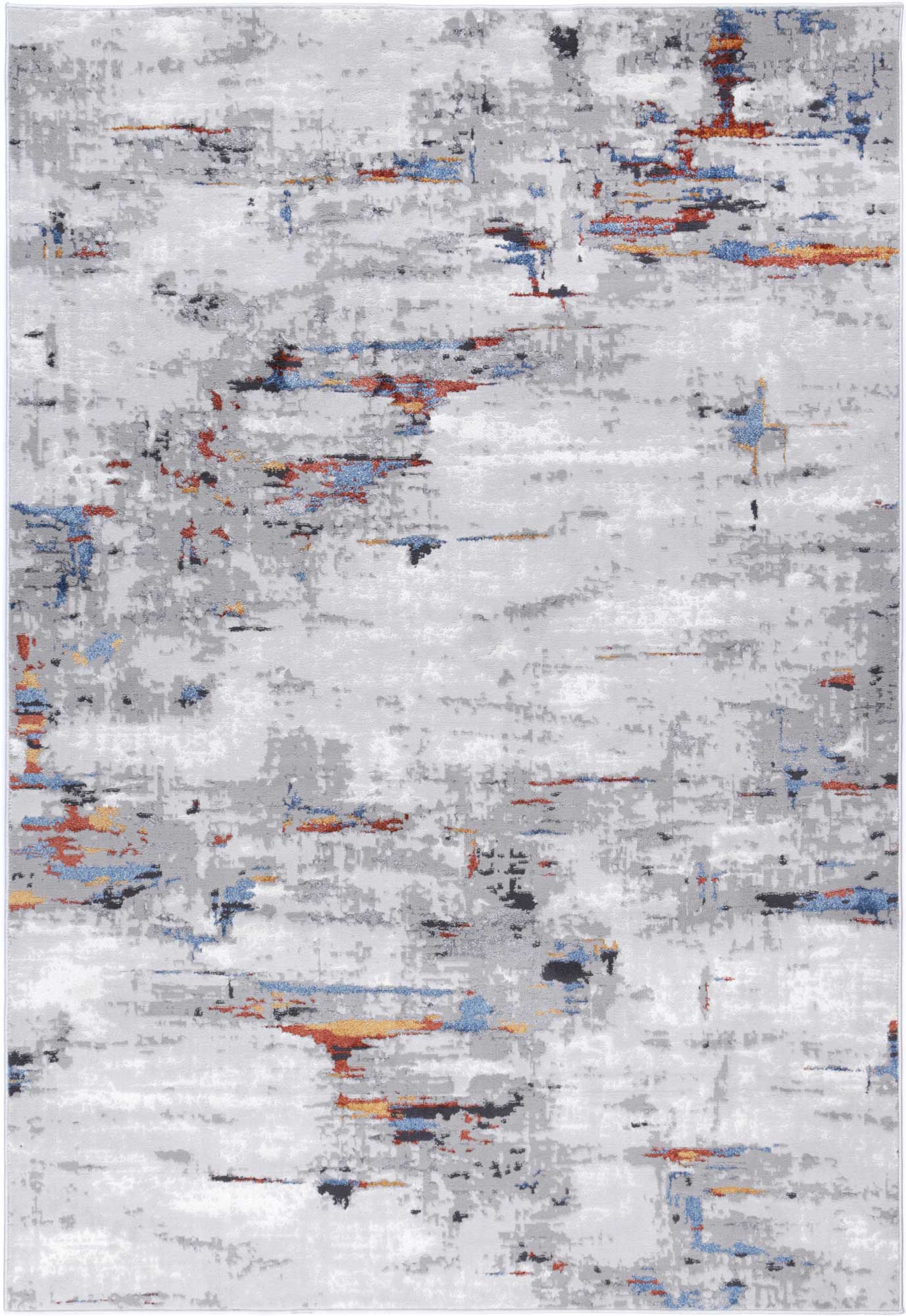 Hot Sale! Malo Abstract Area Rug in Stunning Blue and Red Colors