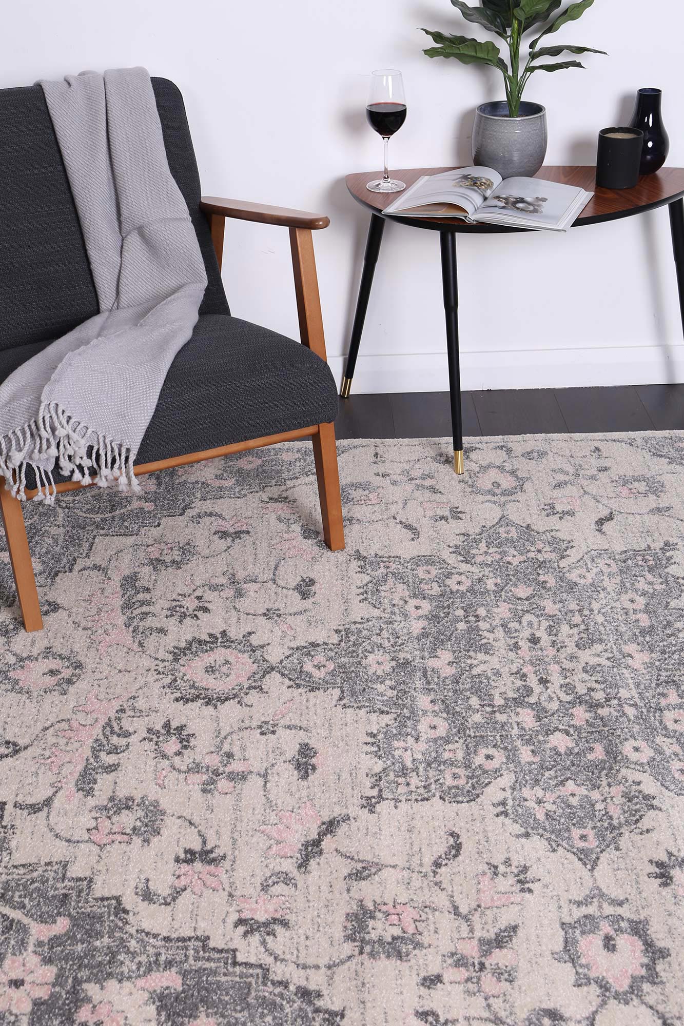 Exclusive Offer! Stunning Grey & Ivory Exquisite Madeleine Rug for Your Home