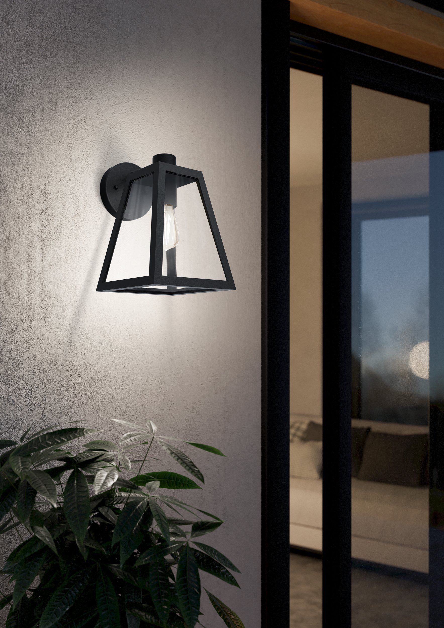 Stunning Black Cast Aluminium MIRANDOLA Wall Light for Outdoor Use
