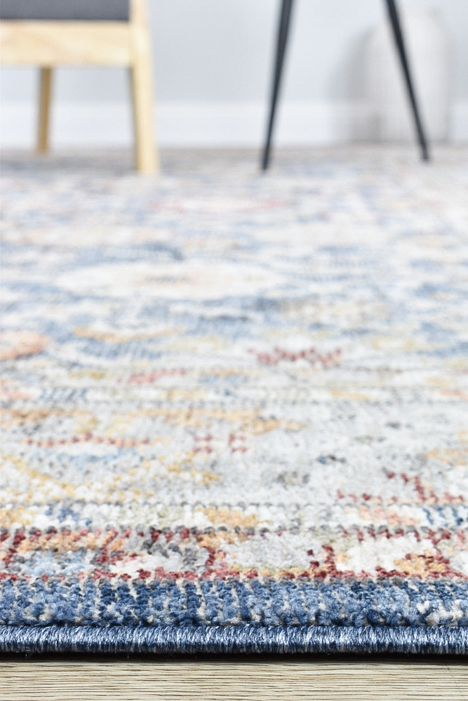 Hot Sale! Medina Machine-Made Polypropylene Dark Blue Floor Rug A156A for Elegant Living Spaces
