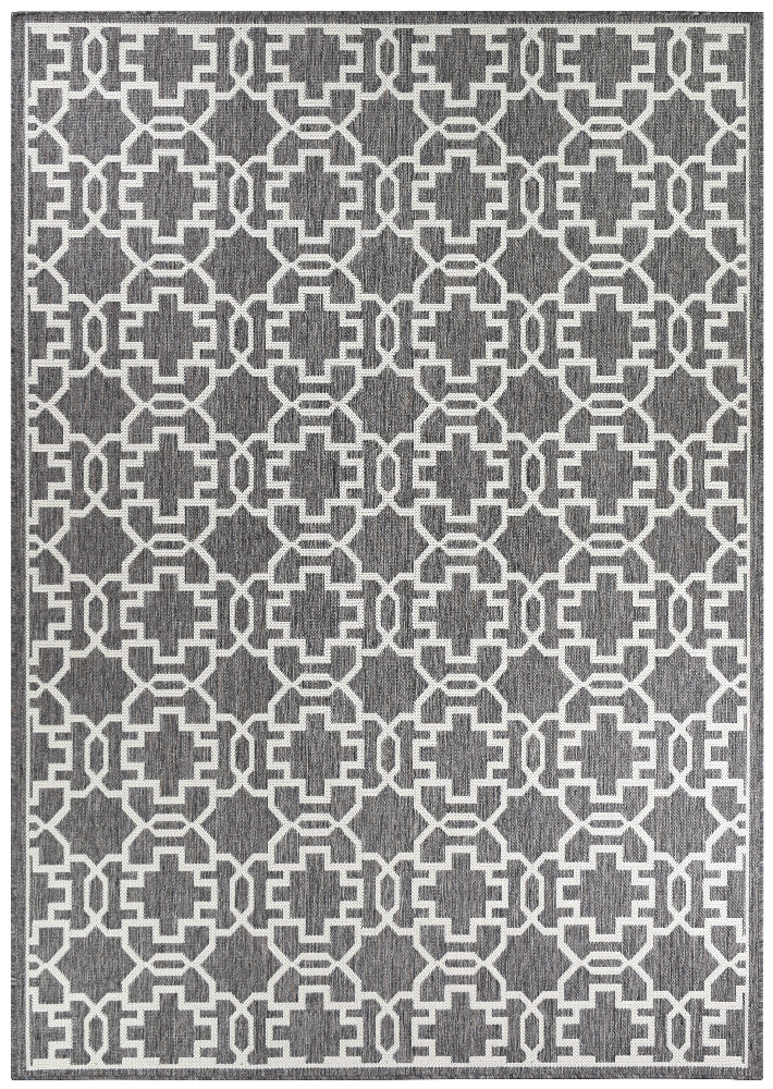 Durable and Washable 208-W71E Alaska Brown Cream Polypropylene Rug