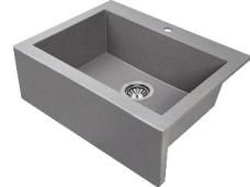 Laveo Grey Granite Single Bowl Sink - 490x580x220mm, Great Value!