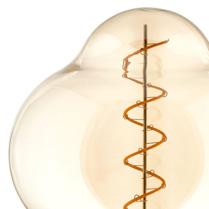 4W Dimmable E27 LED Globe with 2000K Amber Light, CL150 Style