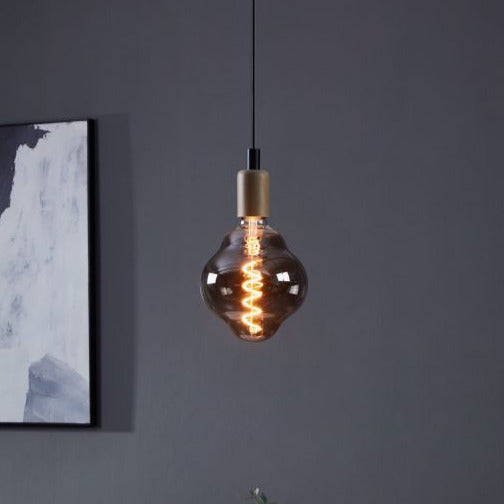 4W Dimmable E27 LED Globe with Black Vapourised Finish, 2000K