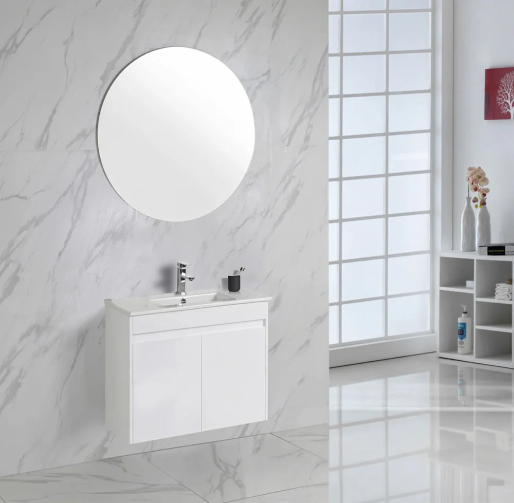 Hot! MAYA 600mm Slim Wall - Hung Vanity in Gloss White