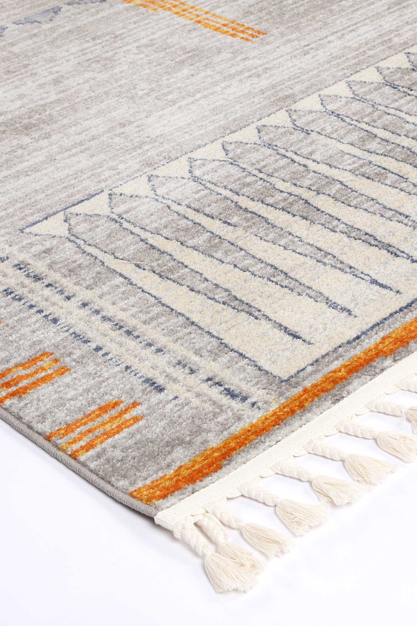 Exclusive Peru Tumbes Grey Contemporary Floor Rug - Easy to Clean and Long - lasting