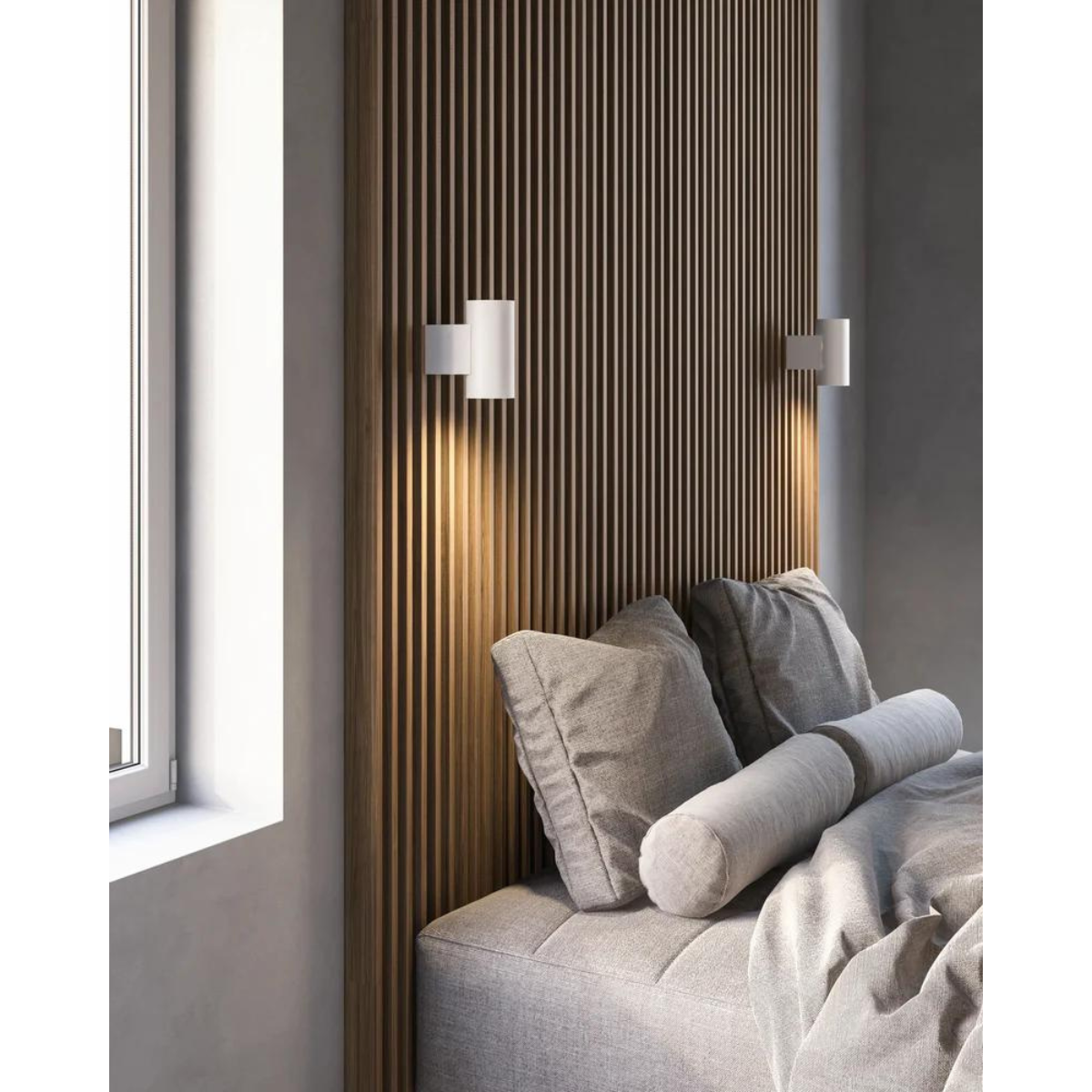 Nordlux Mona White Wall Light - Stylish & Dimmable