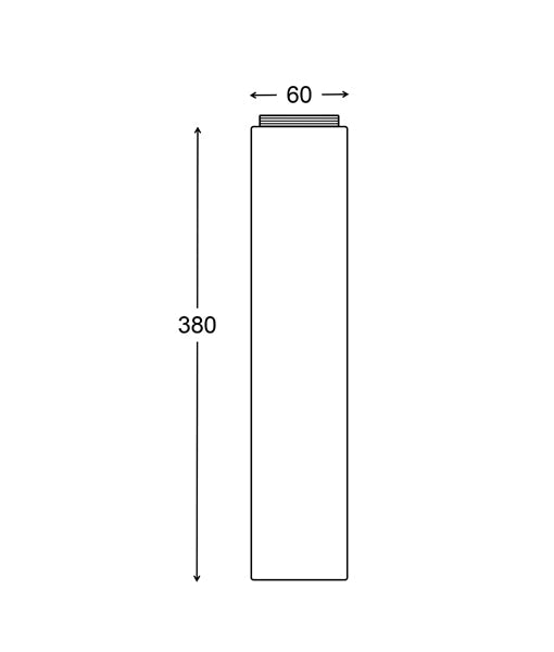 Hot! PHARE Bollard Light Titanium Extension IP54