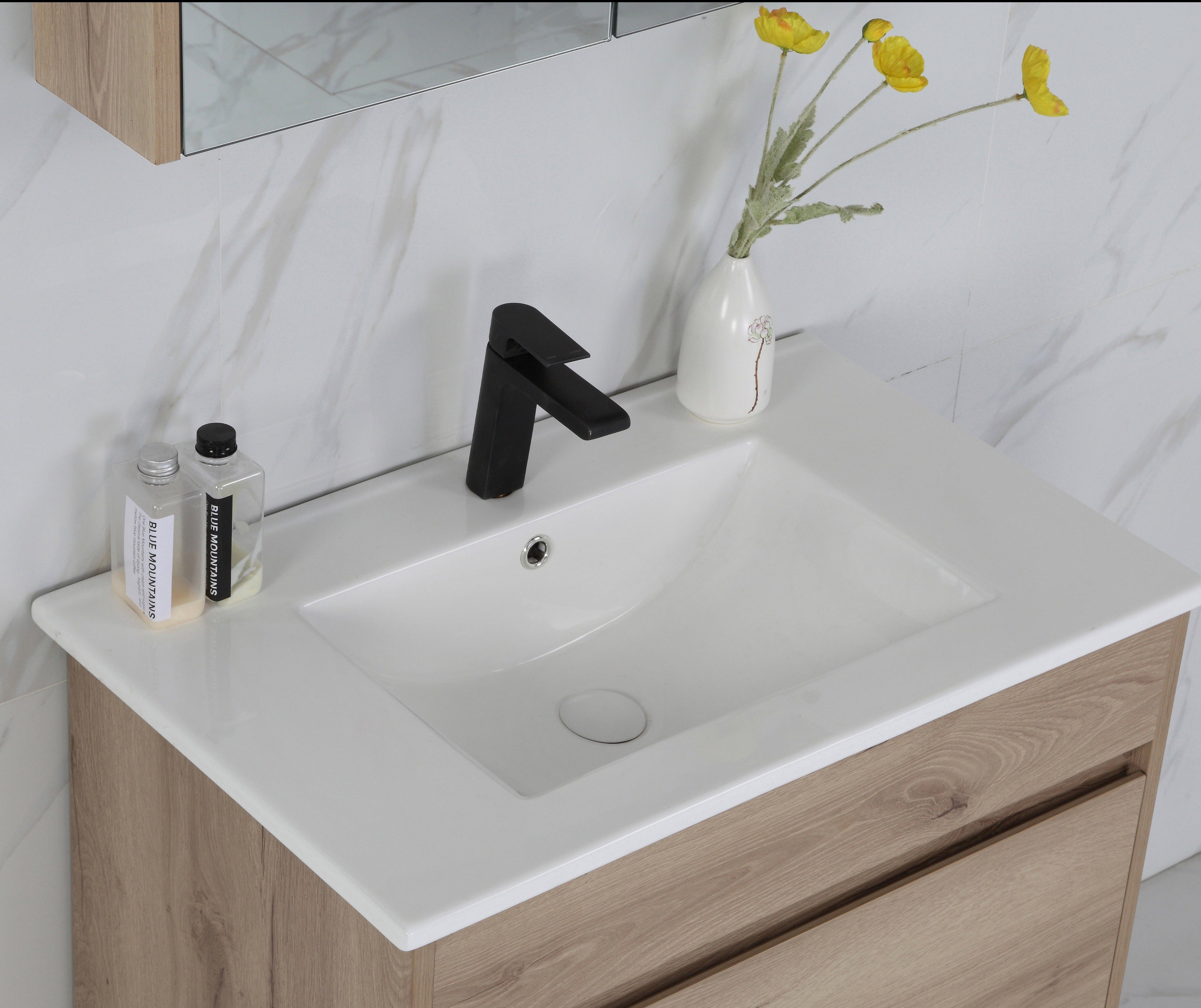 Get the Best MAX MDF Freestanding Vanity in Natural Oak - All Sizes Available