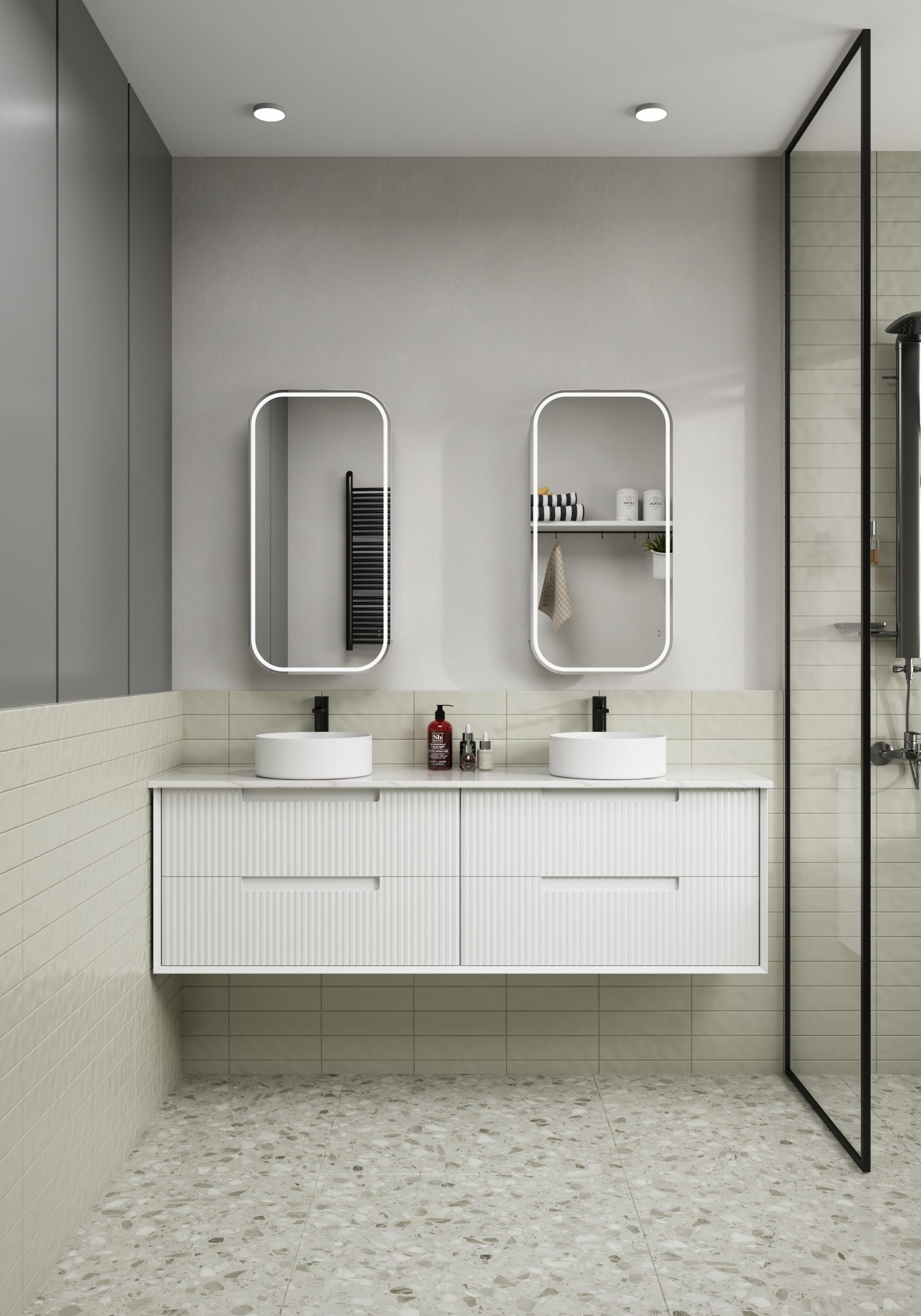 Get Your FLAUTO Matte White Wall-Mounted Bathroom Vanity in All Sizes Now!