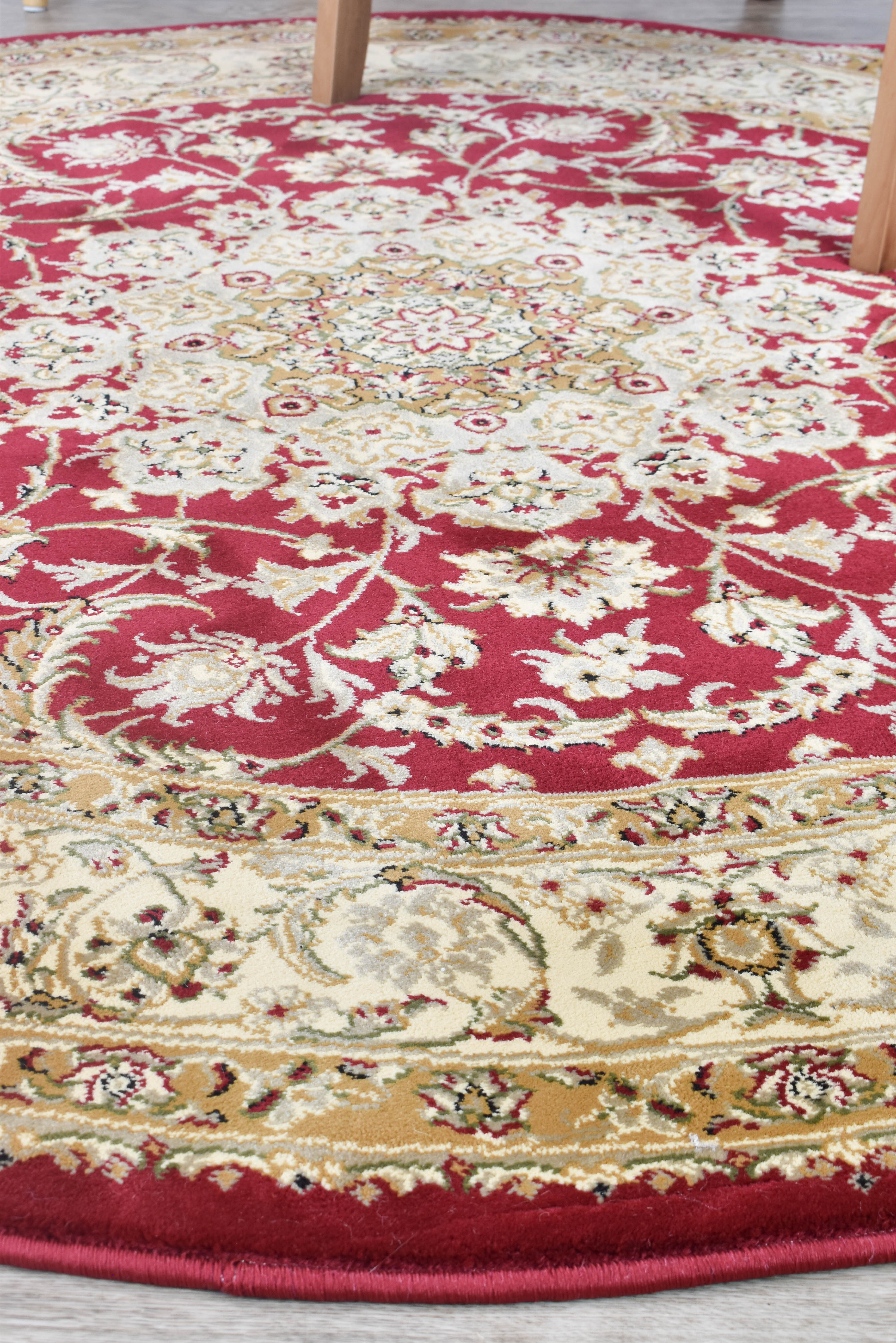 Exquisite 15-inch Red Granada Traditional Turkish Rug
