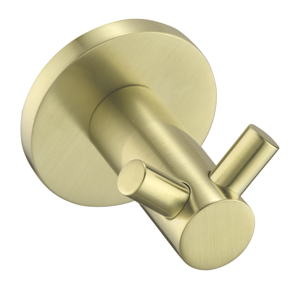 Hot! Brushed Gold Mica Double Robe Hook