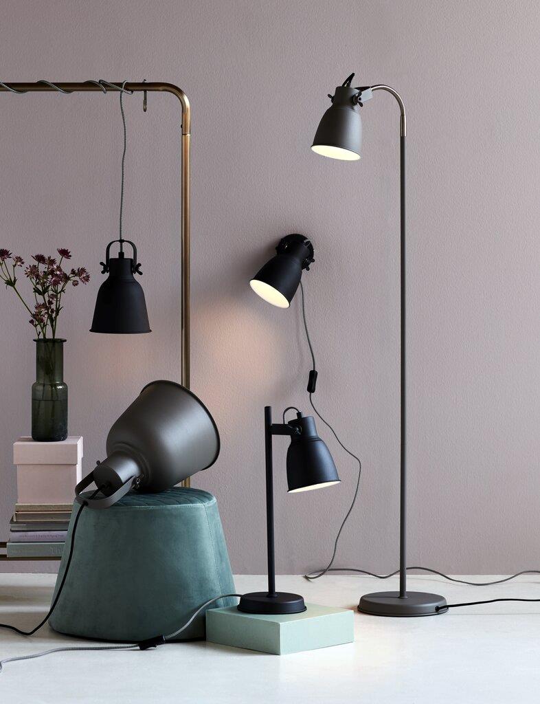 Adrian Industrial Floor Lamp in Anthracite Grey - Great Value for Your Space