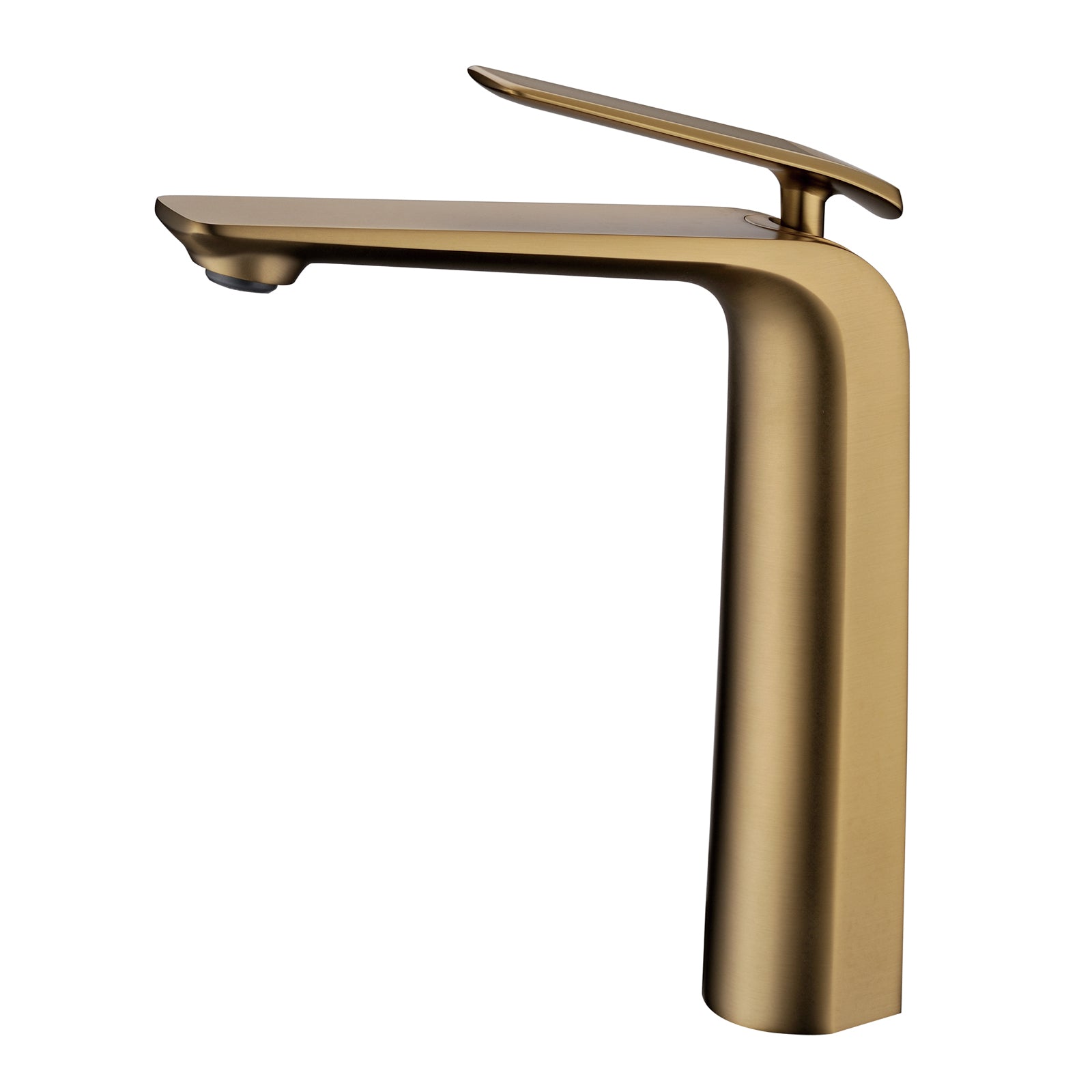 Hot! Esperia Brushed Yellow Gold Tall Basin Mixer for Modern Bathrooms