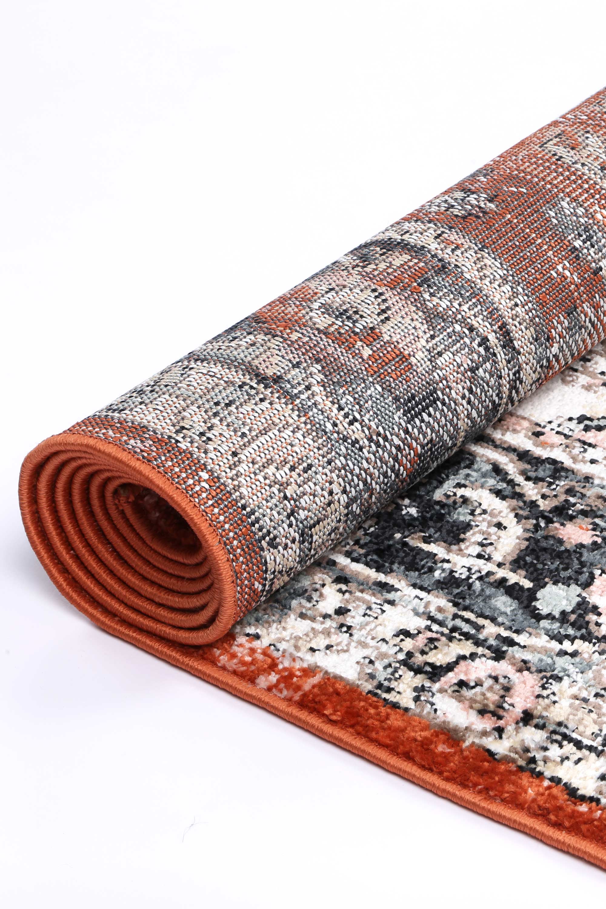Anatolia High - Grade Polypropylene Traditional Terracotta Rug for High - Traffic Areas