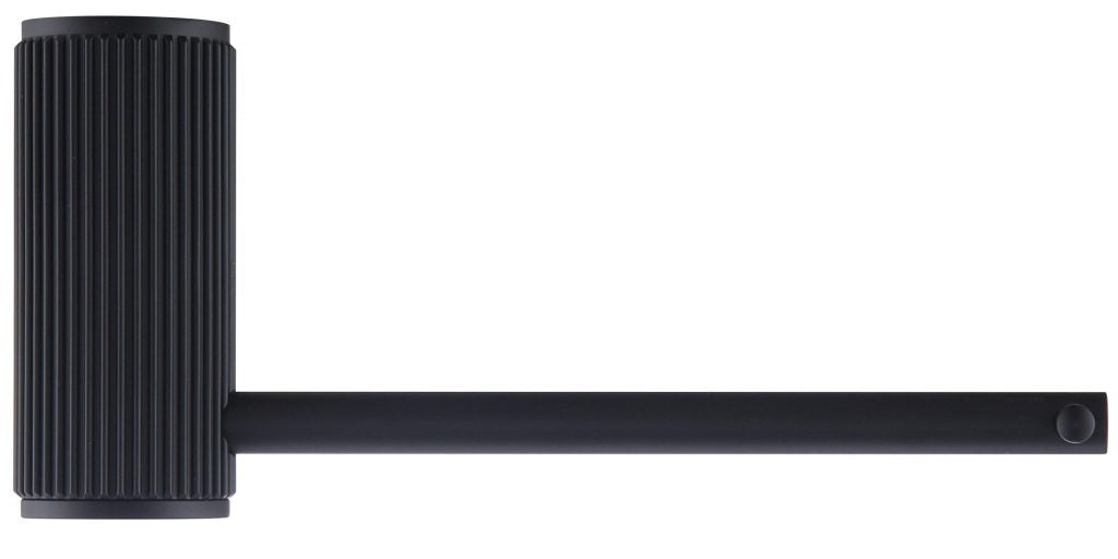 Black Mica Fluted Toilet Paper Holder - A Stylish and Durable Bathroom Essential