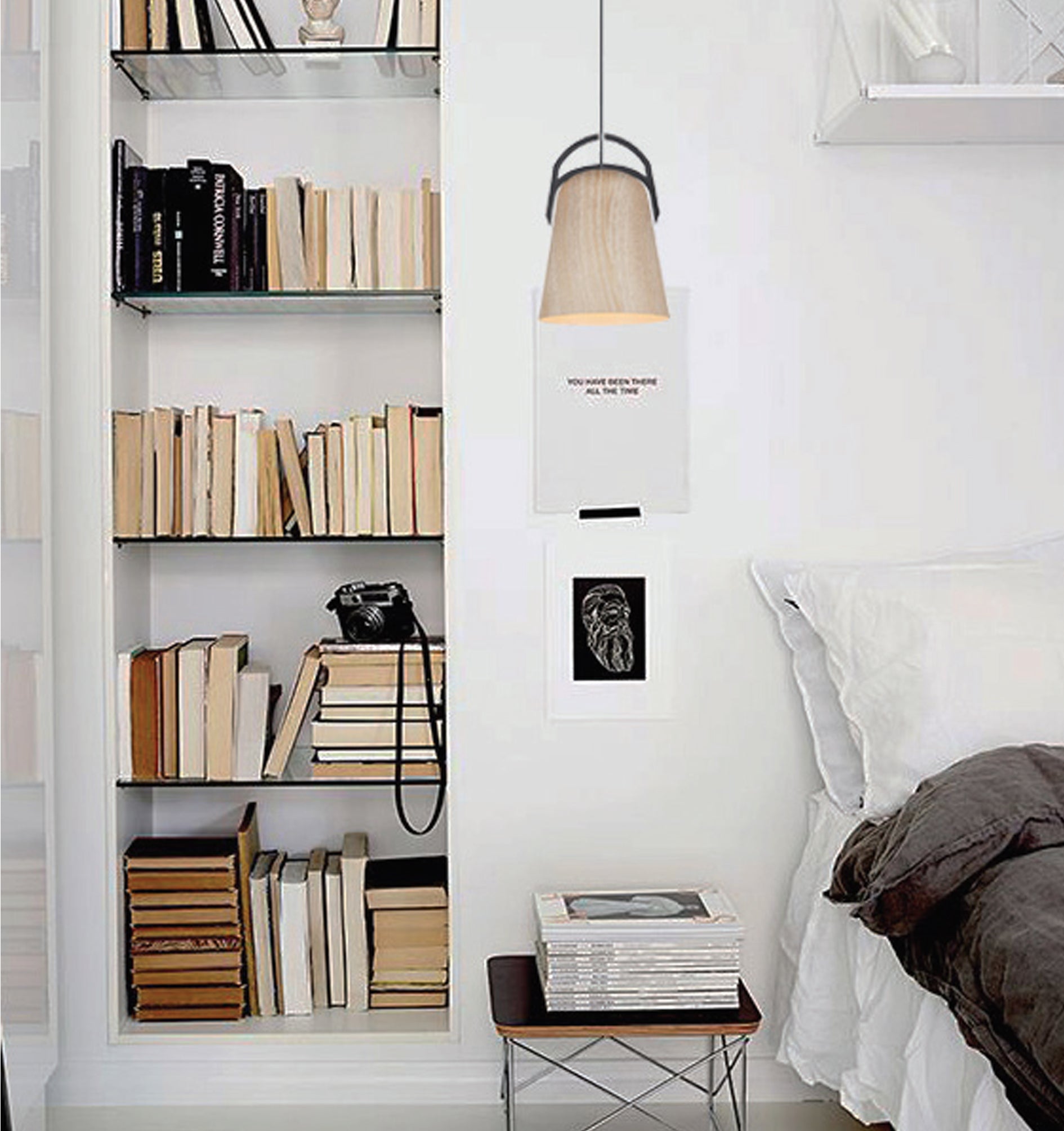 LEGNA Retro Aluminium Ellipse-shaped Single Interior Pendant Light