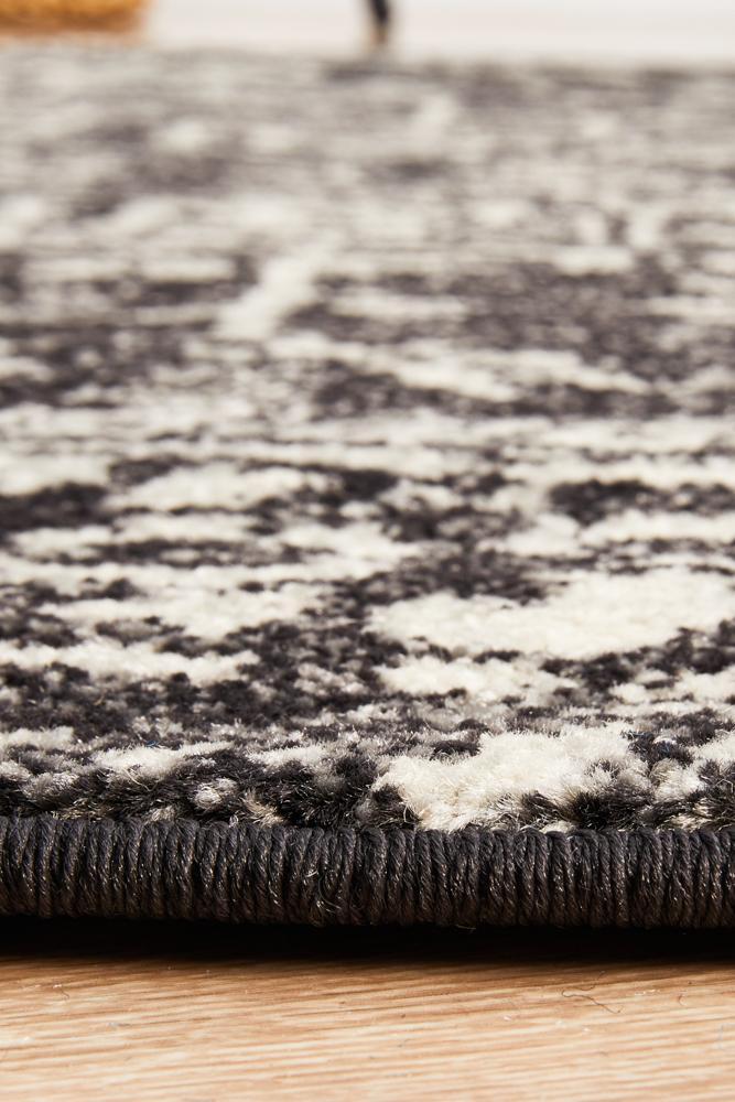 Hot Deal! Evoke Charcoal Round Transitional Rug