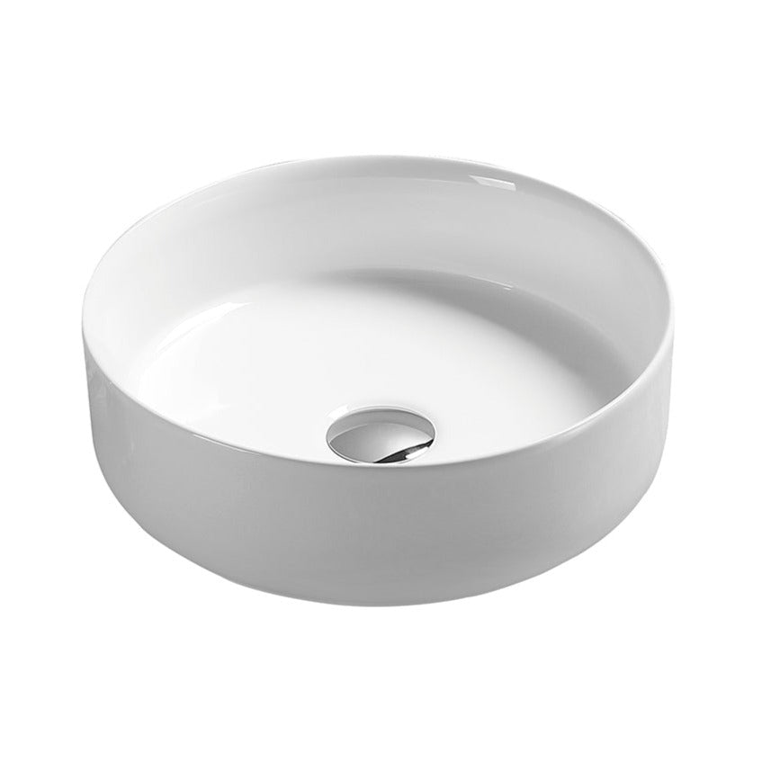 Hot Deal! POSEIDON Round Matte White Ceramic Basin (394x394x115)