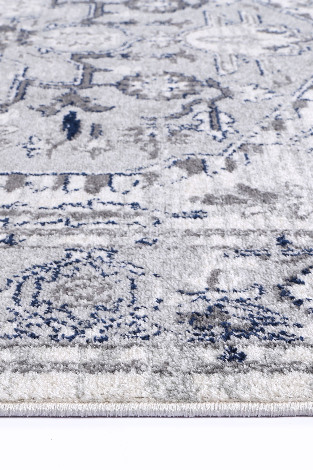 Stylish Grey and White Polypropylene Area Rug from Ligures Collection - Perfect for Any Room