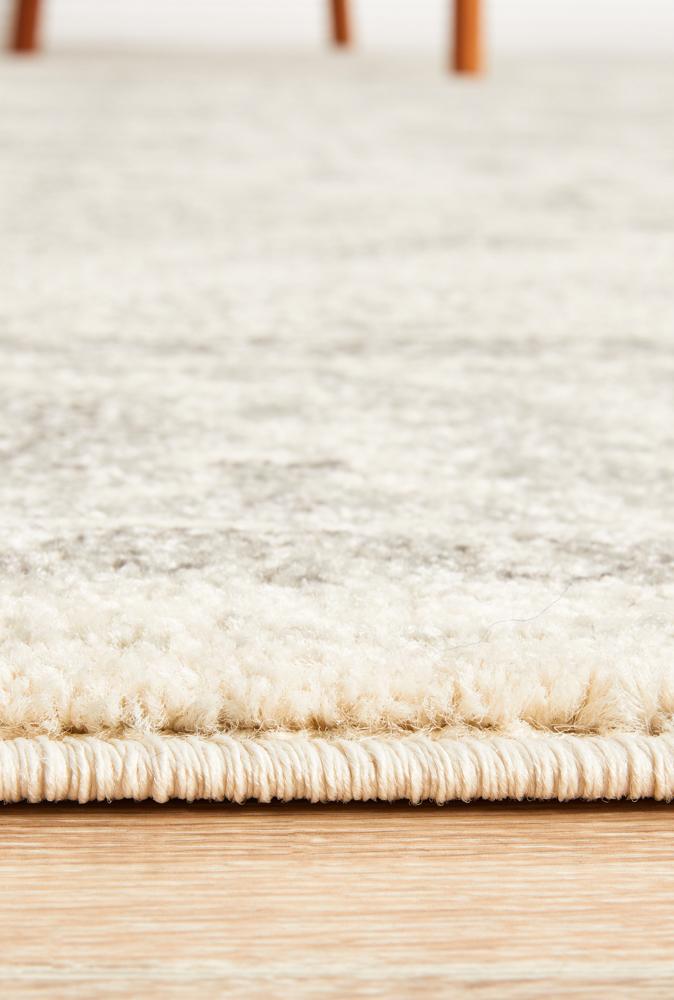 Hot Sale! Evoke Winter White Transitional Rug