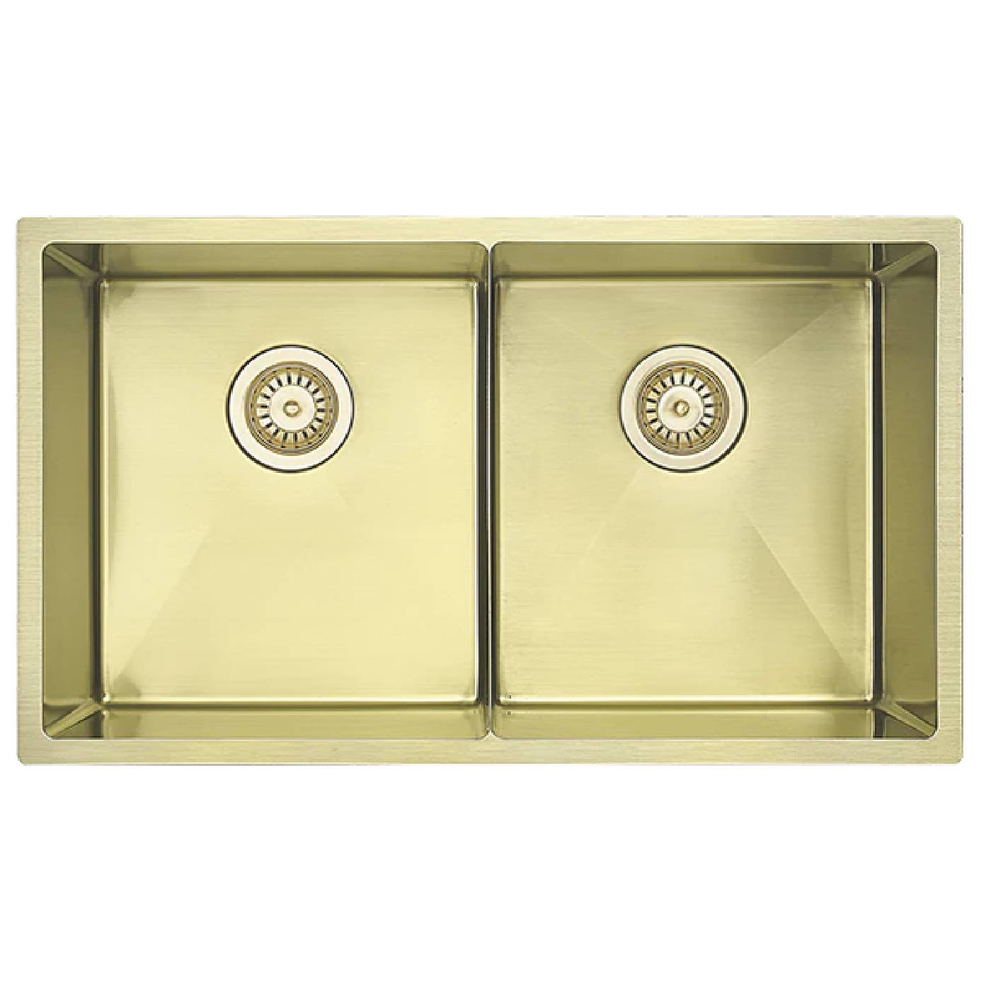 Hot Deal! 760 x 440mm French Gold Luminare Double Bowl Sink