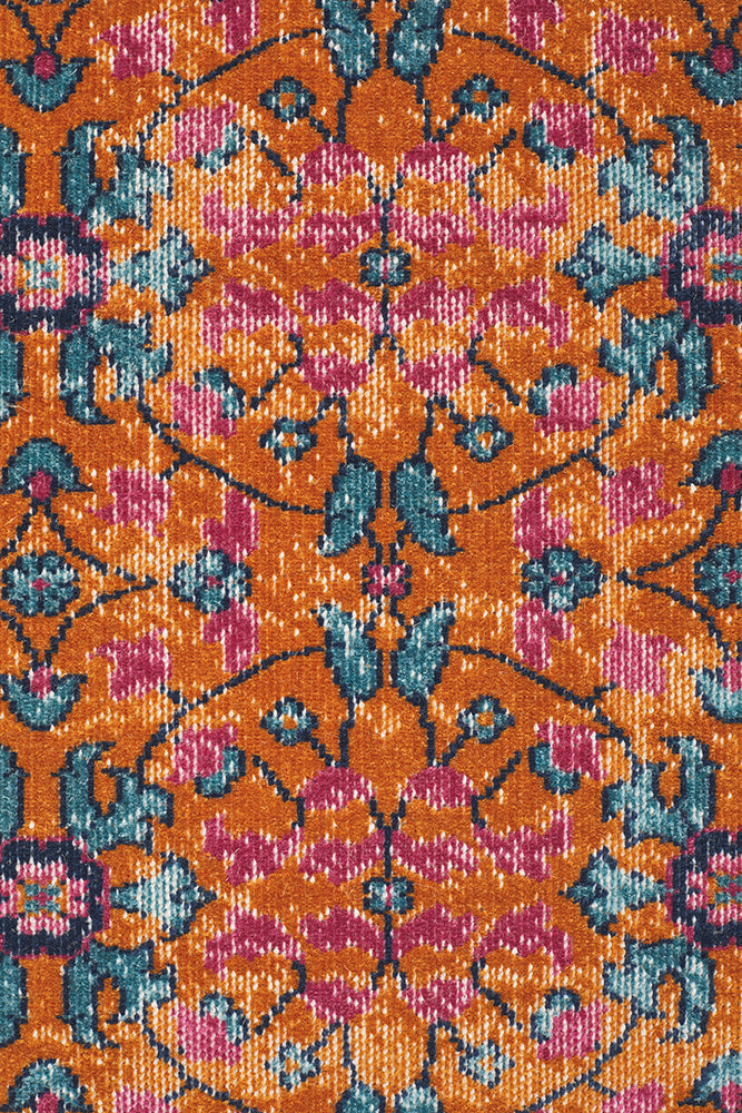 Exclusive Discount! Eternal Whisper Sunset Rust Polypropylene Area Rug with Vintage Look