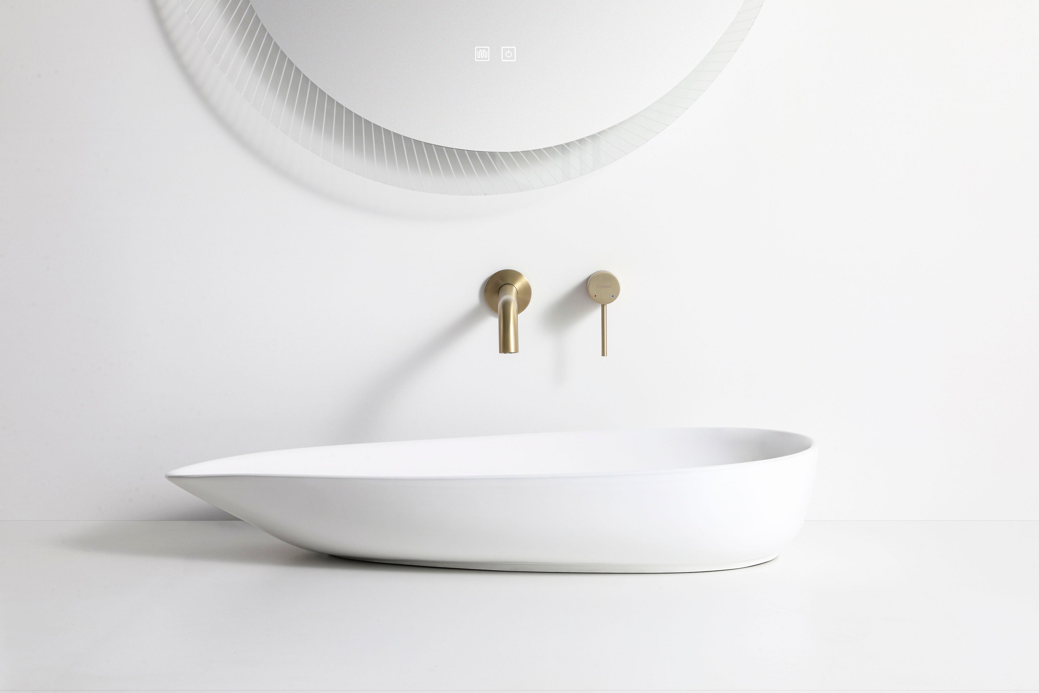 Hot Deal! ABS Oval White Basin (580x365x105)