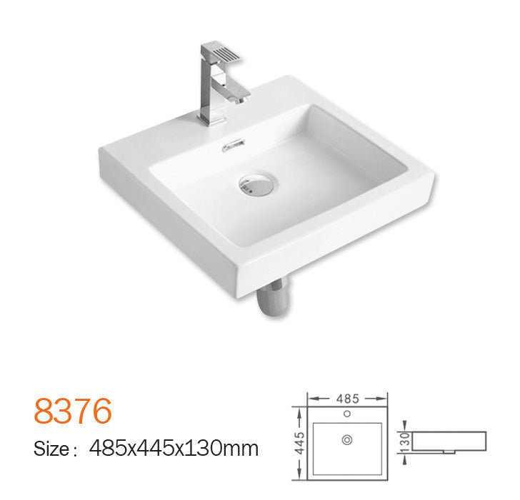 Hot Sale! Rectangle POSEIDON Insert Basin (485x445x130)