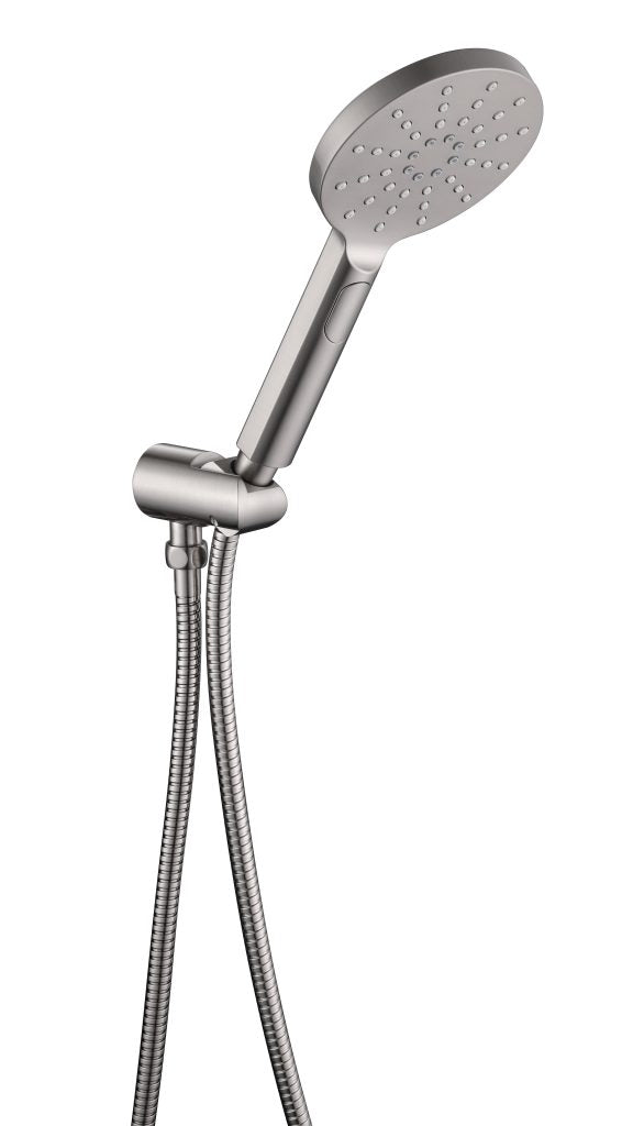 Brushed Nickel Mica Wide Hand Shower - Upgrade Your Shower Now!